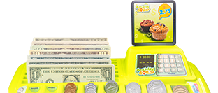 Набір доларових купюр і монет «Activity Dollar Tray»